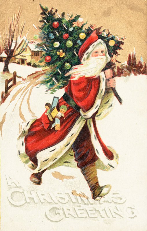 Britische Weihnachtskarte von English School