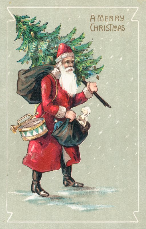 Britische Weihnachtskarte von English School