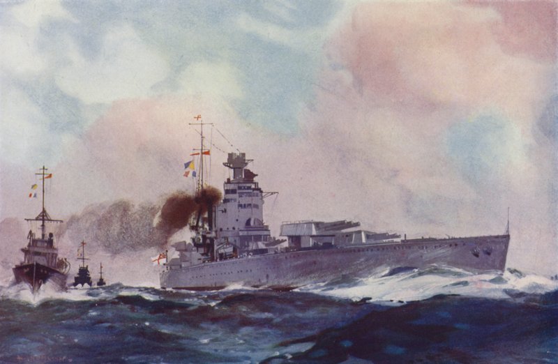 Britisches Schlachtschiff der Nelson-Klasse von English School