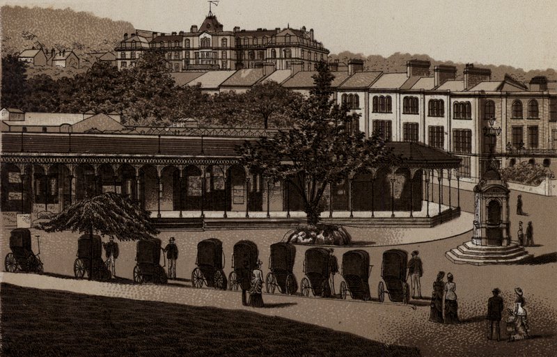 Buxton: Heiße Bäder und Kolonnade von English School