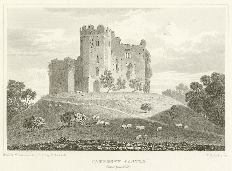 Caerdiff Castle, Glamorganshire von English School