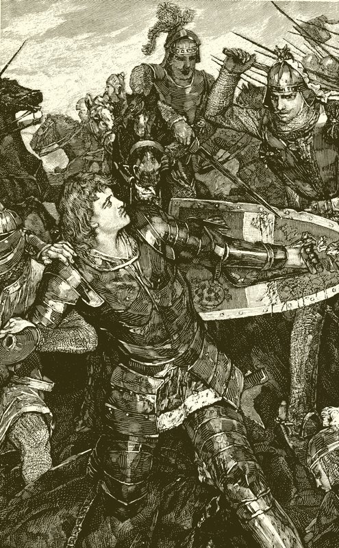 Gefangennahme von Friedrich dem Schönen bei Mühlberg von English School