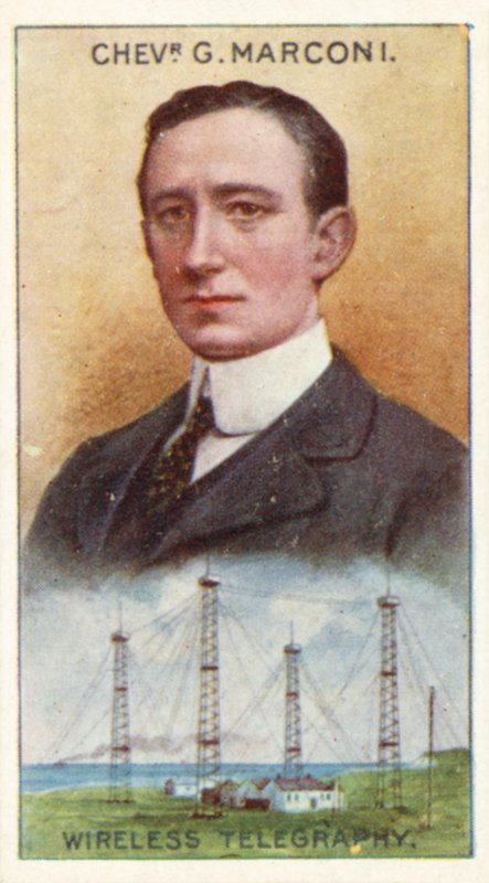 Chevalier Guglielmo Marconi, Drahtlose Telegrafie von English School