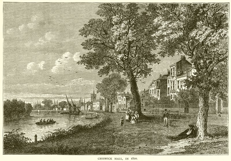 Chiswick Mall, 1820 von English School