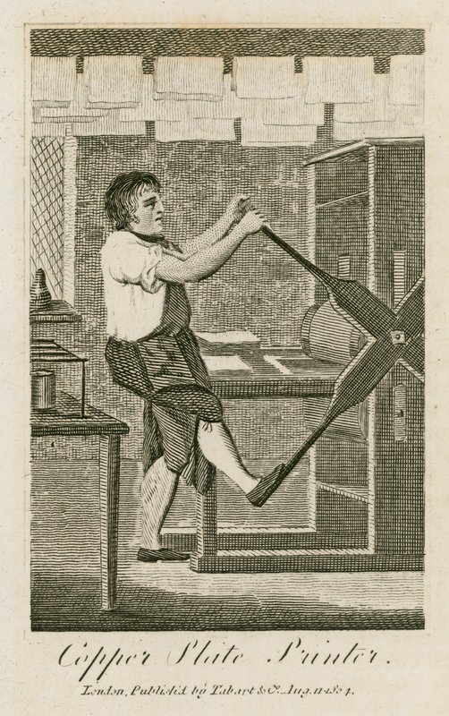 Kupferplatten-Drucker von English School