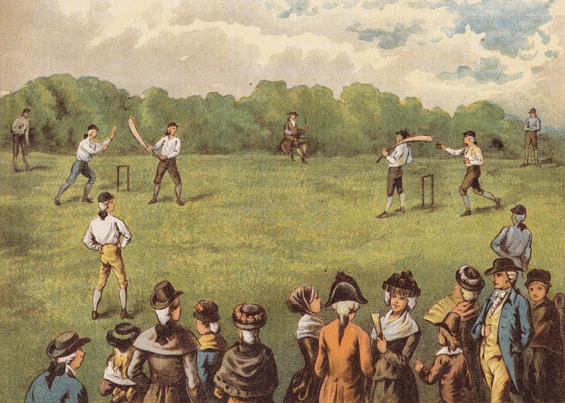 Cricketspiel von English School