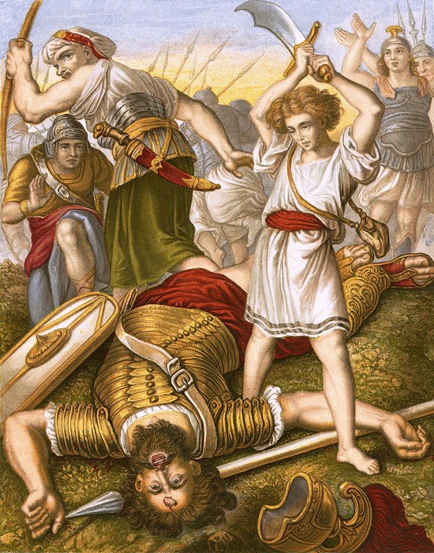 David tötet Goliath von English School