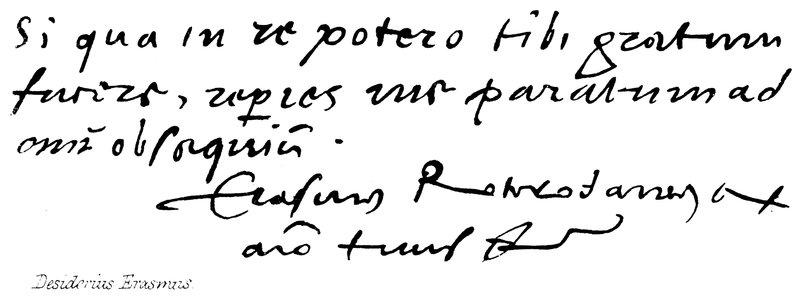 Desiderius Erasmus von English School