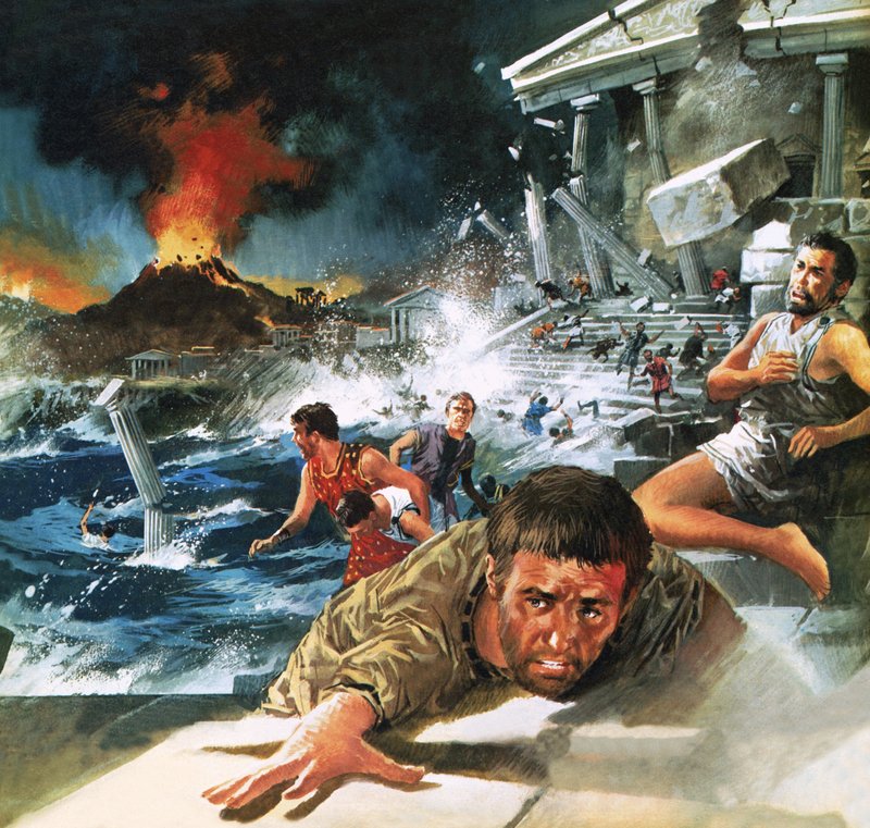 Zerstörung von Atlantis von English School