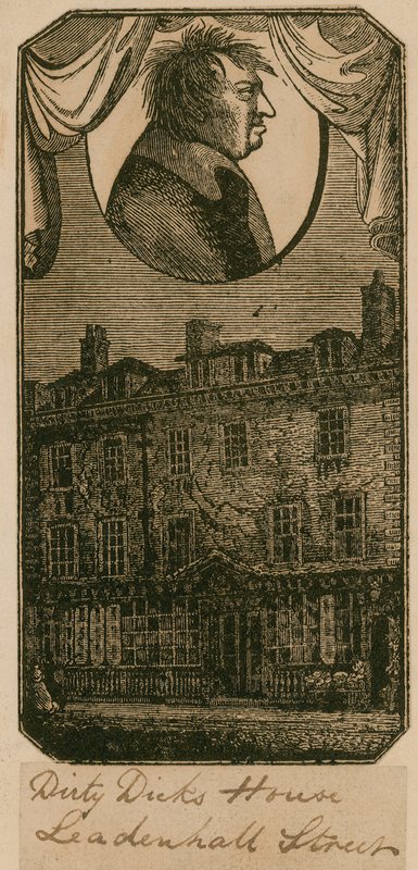 Dirty Dicks Haus, Leadenhall Street, London von English School