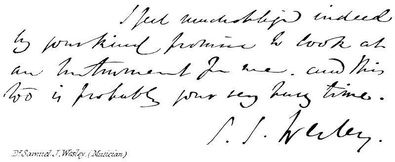 Dr Samuel J Wesley (Musiker) von English School