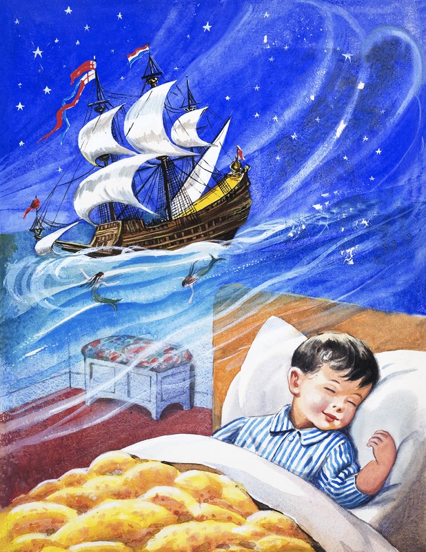 Träumend von Segelschiffen von English School