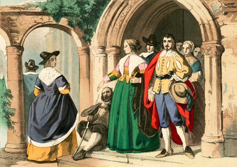 Kleidung des gemeinen Volkes von English School