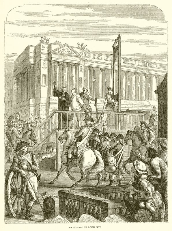 Hinrichtung von Ludwig XVI. von English School