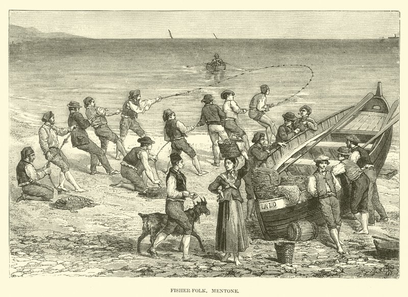 Fischerleute, Mentone von English School
