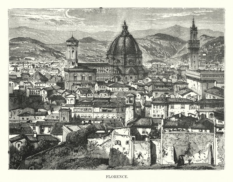 Florenz (Gravur) von English School