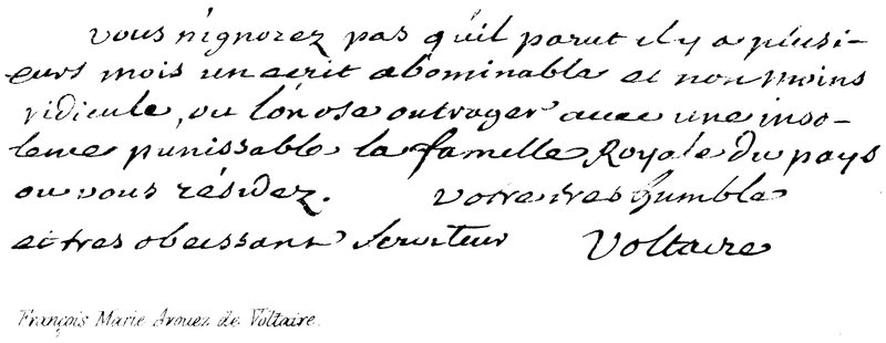 François-Marie Arouet de Voltaire von English School