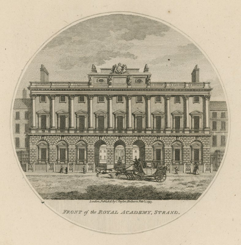 Vorderseite der Royal Academy, Strand von English School