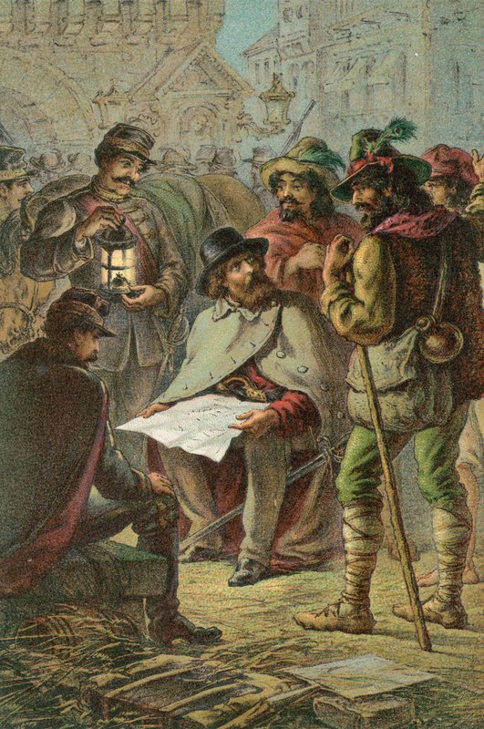 Garibaldi und die Bauernführer von English School
