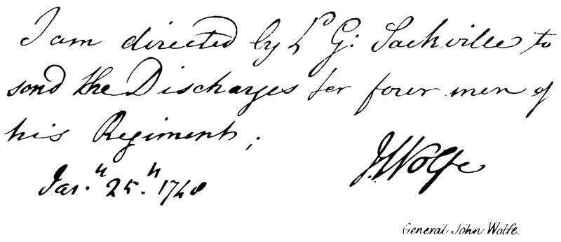 General John Wolfe von English School