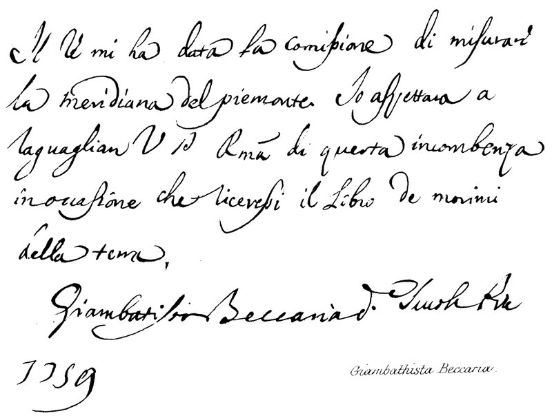 Giambattista Beccaria von English School