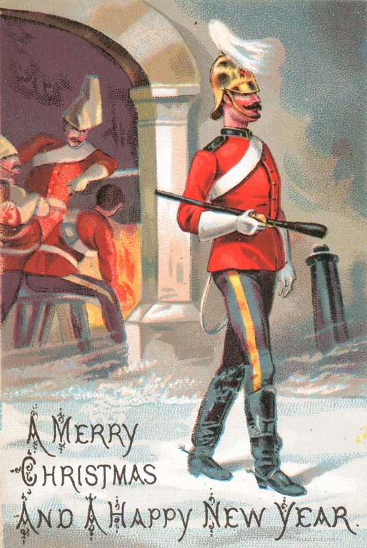 Wachmilitär, Weihnachtskarte von English School
