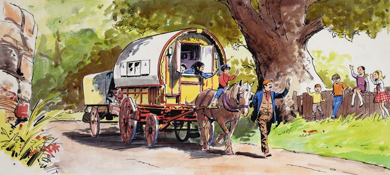 Zigeunerwagen von English School