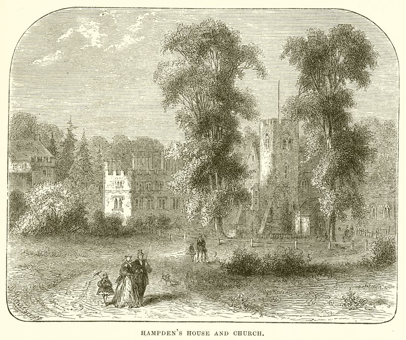Hampdens Haus und Kirche von English School
