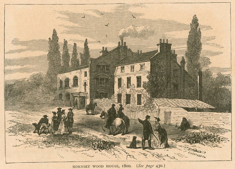 Hornsey Wood House, London, 1800 von English School