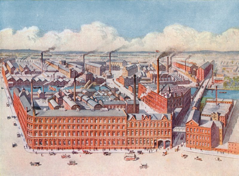 Huntley & Palmers Keksfabrik, Reading, England von English School