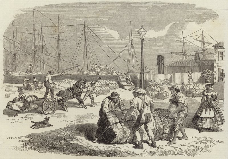 Illustrationen des Krieges in Amerika von English School