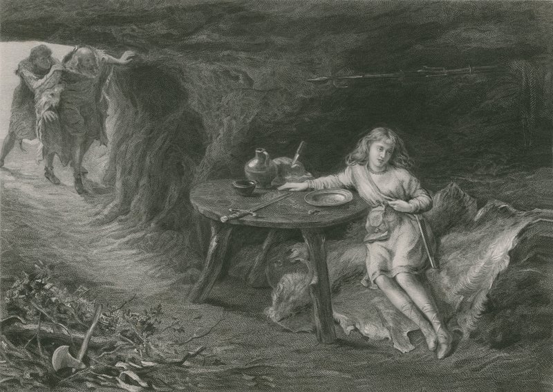 Imogen in der Höhle, Cymbeline von English School