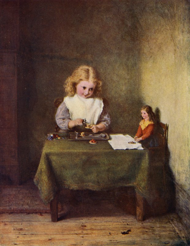 Im Kinderzimmer (Farblitho) von English School