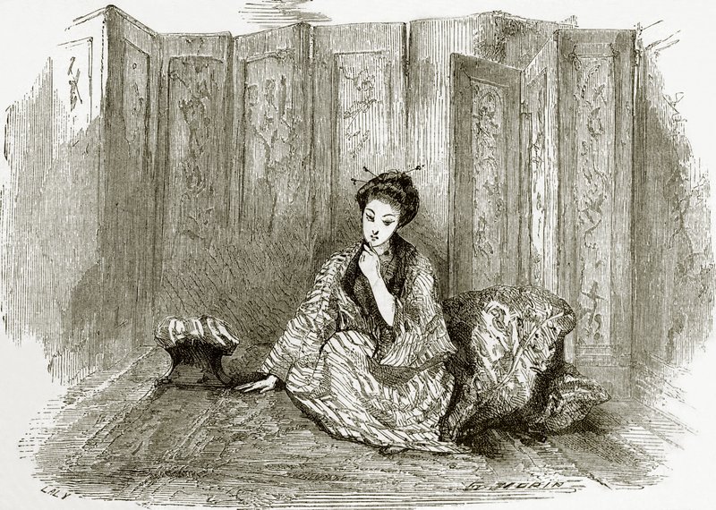 Japanische Dame von English School