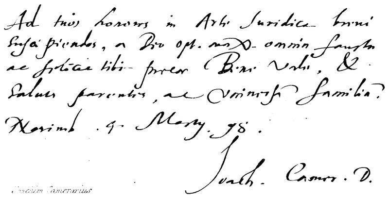 Joachim Camerarius von English School