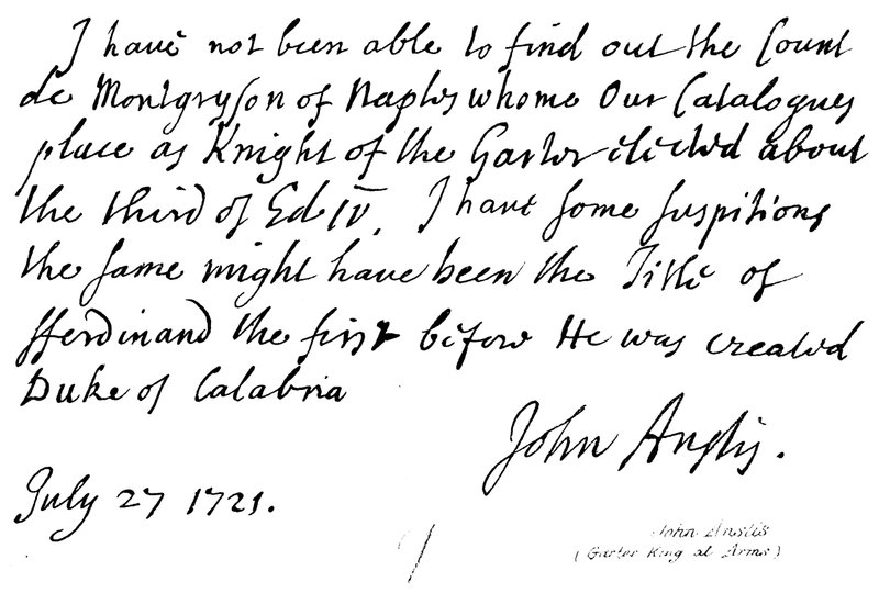 John Anstis, Garter King at Arms von English School