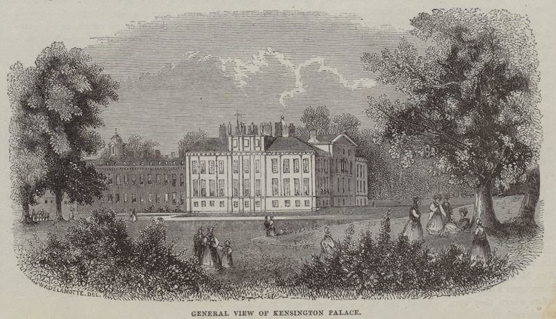 Kensington Palace, London (Gravur) von English School