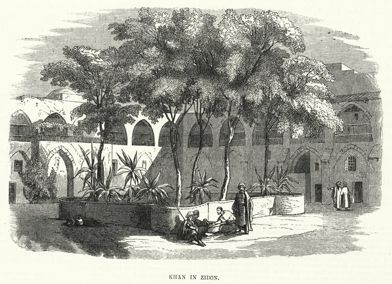 Khan in Zidon (Gravur) von English School