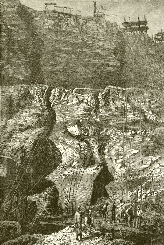 Kimberley-Diamantenmine, Südafrika von English School