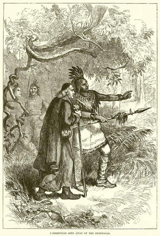 Lamberville von den Onondagas weggeschickt von English School