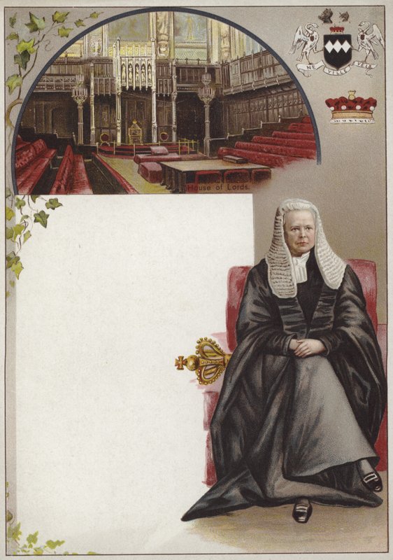 Liebig-Karte mit dem Earl of Halsbury von English School
