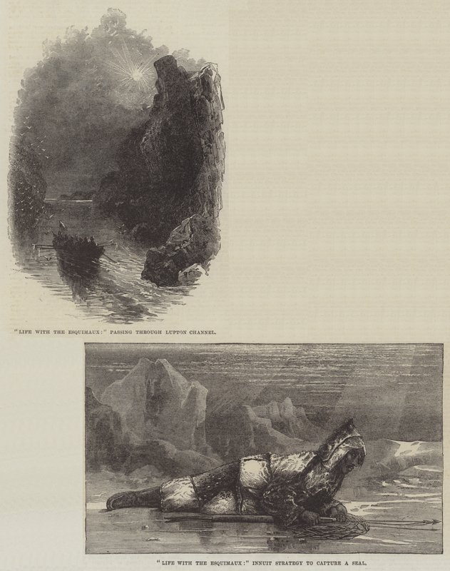 Leben mit den Eskimos (Stich) von English School