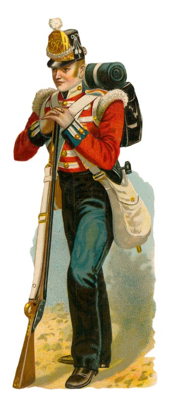 Leichtinfanterist zur Zeit von George IV. von English School