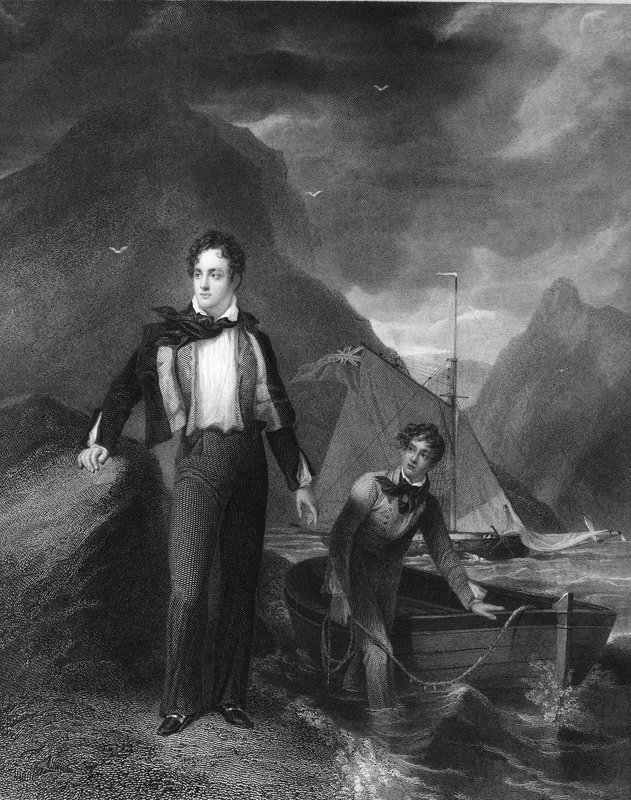 Lord Byron, englischer Dichter von English School