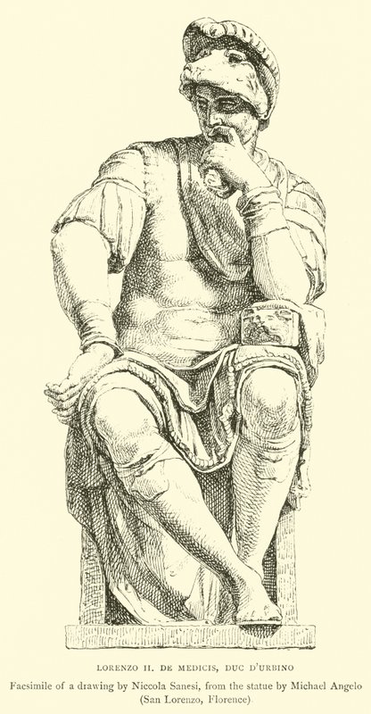 Lorenzo II. de Medici, Herzog von Urbino von English School