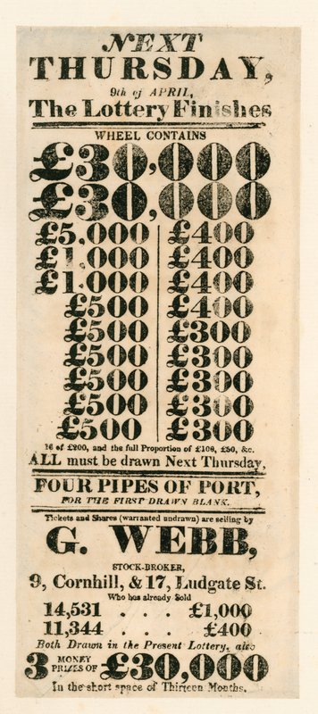 Lotterie-Werbung von English School