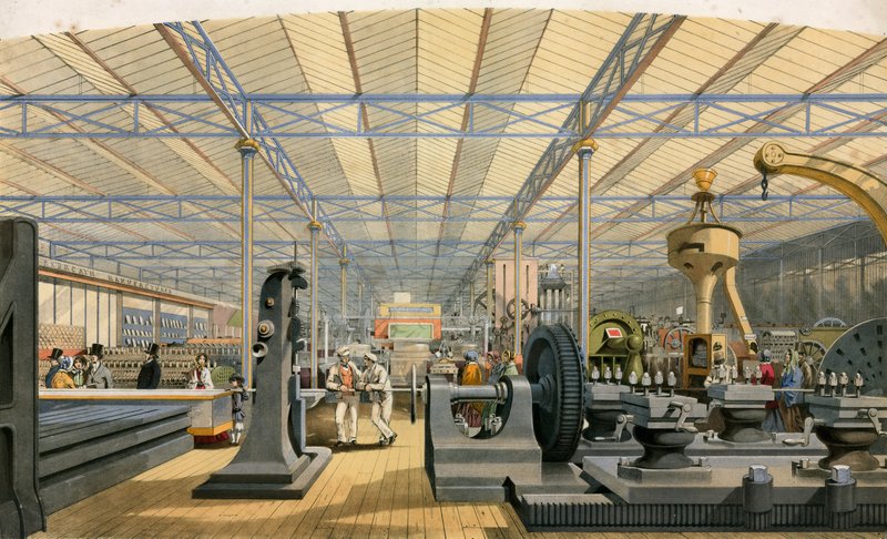 Bewegliche Maschinen, Große Ausstellung, 1851 von English School