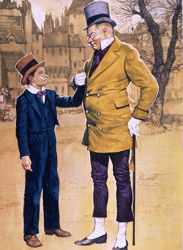 Mr. Micawber und David Copperfield von English School