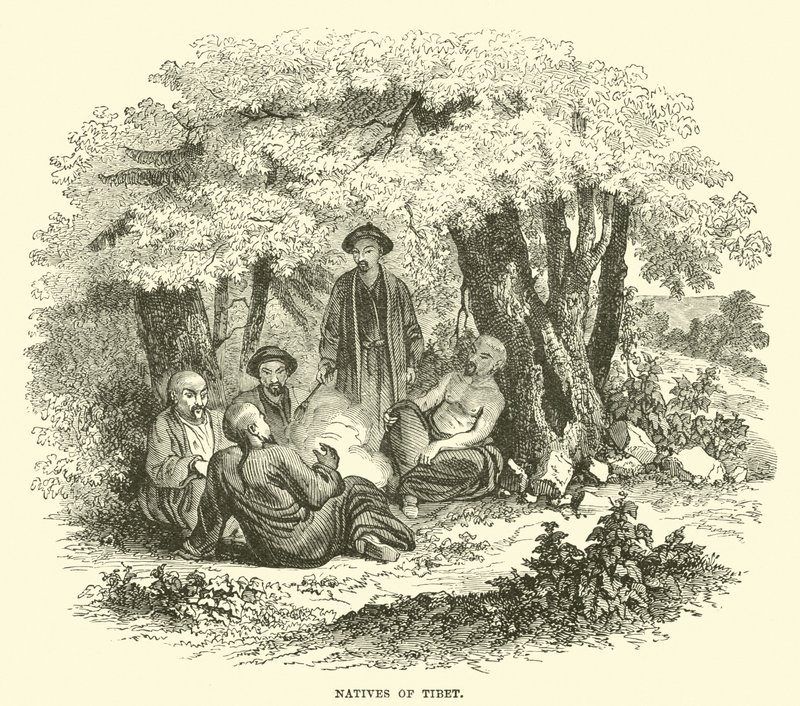 Einheimische von Tibet von English School