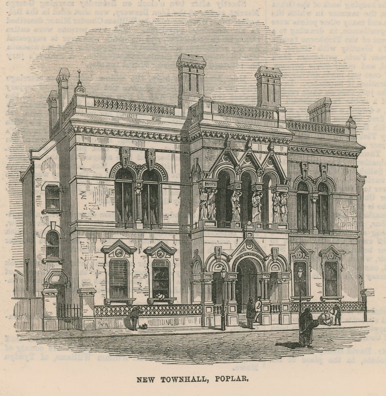 Neues Rathaus in Poplar von English School